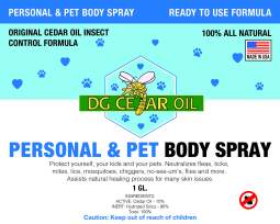 DG Personal and Pet Cedar Oil Pest Control Spray - Gallon